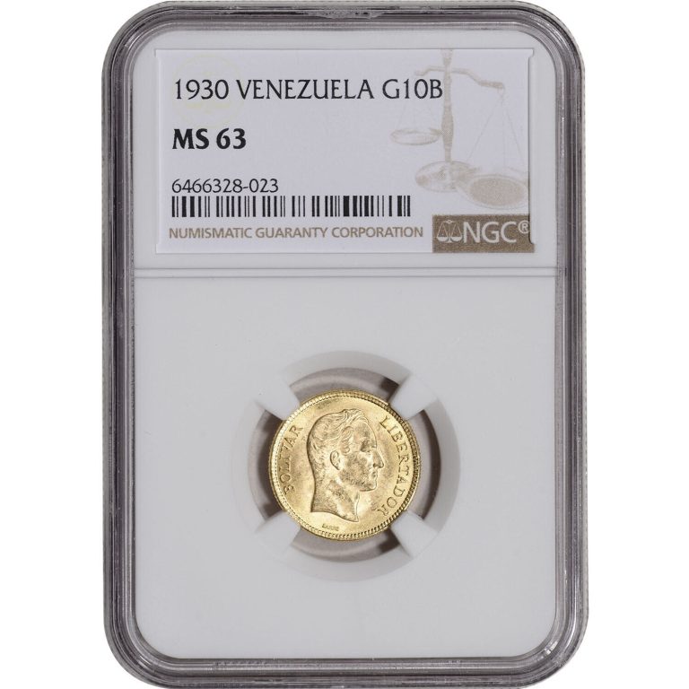 Read more about the article 1930 Venezuela Gold 10 Bolivares – NGC MS63 Y# 31