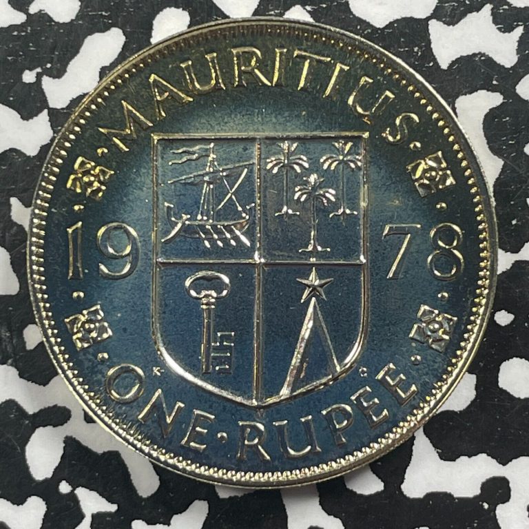 Read more about the article 1978 Mauritius 1 Rupee Lot#V6036 Proof!