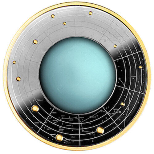 Read more about the article 2021 17.5 Gram Proof Cameroon Silver Uranus Coin