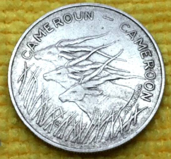 Read more about the article 1975 CAMEROON 100 FRANCS Coin  KM #17