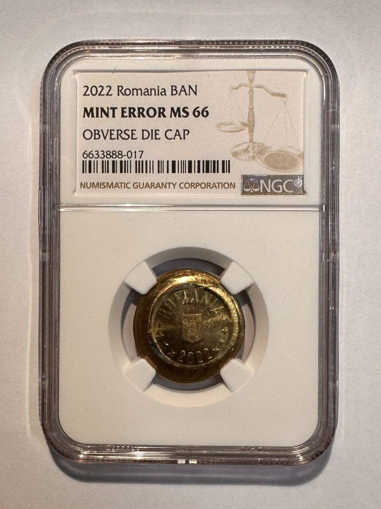 Read more about the article Romania 1 Ban Mint Error MS 66