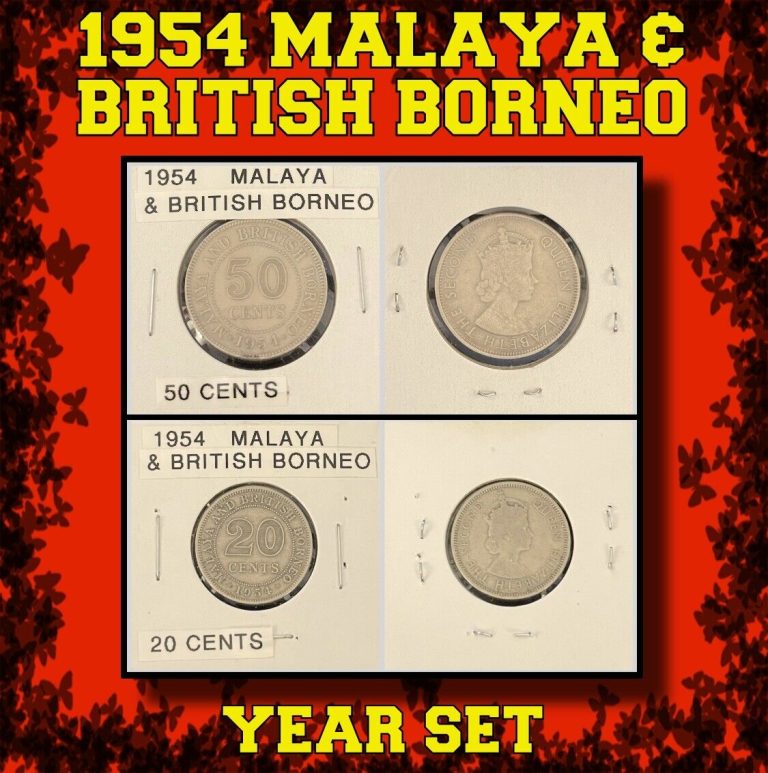 Read more about the article 1954 Malaya and British Borneo ~ Year Set ~ 2 Coins ~ FREE SHIPPING