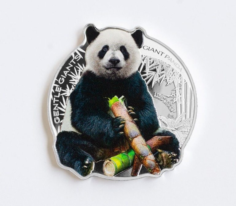 Read more about the article 2022 Solomon Islands Gentle Giants – Giant Panda 1oz Silver Colorized Coin