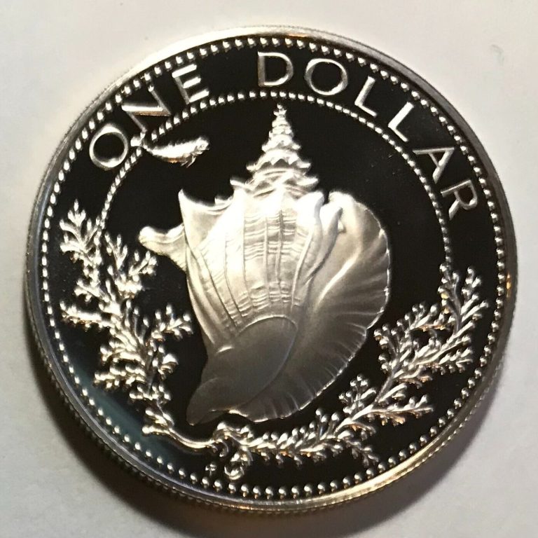 Read more about the article Bahamas 1 Dollar 1974 – Conch Shell – Silver Proof