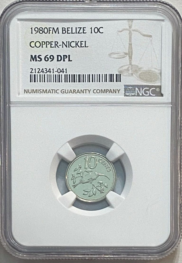 Read more about the article 1980-FM BELIZE COPPER-NICKEL 10 CENT NGC MS 69 DPL COIN FINEST KNOWN