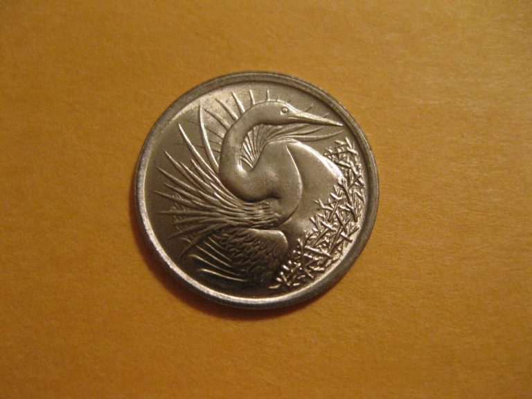 Read more about the article 1974 Singapore coin    Great White Egret   Uncirculated beauty animal bird
