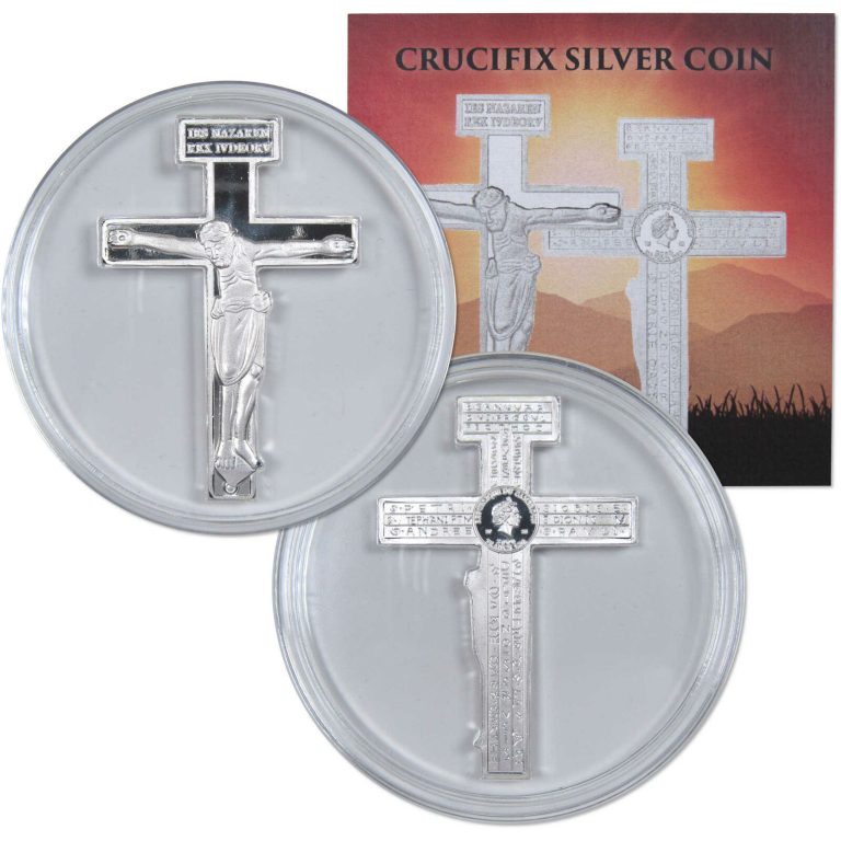 Read more about the article Bernward’s Cross 1 oz .999 Silver Crucifix 2000 Francs Coin 2022 Cameroon COA