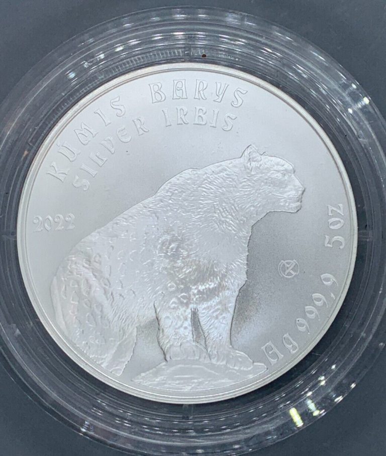 Read more about the article KAZAKHSTAN 2022 UNC HUGE SILVER 5 Oz COIN 155.52 grams. 65 mm. Ag 999.9 KM#New