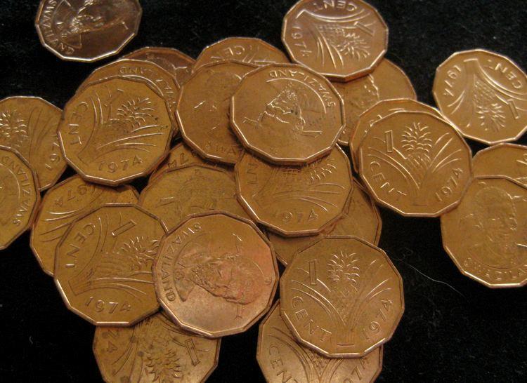 Read more about the article Swaziland Cent  1974 red  CH BU lot of 25 BU coins