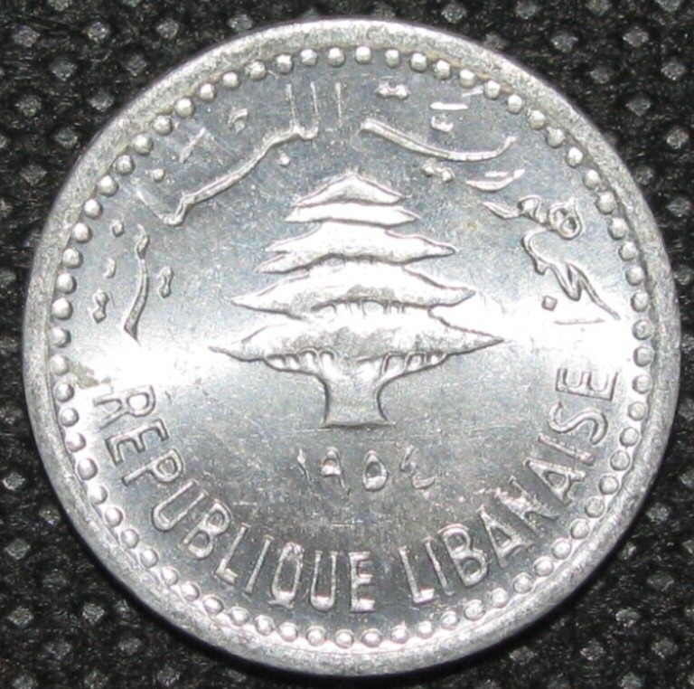 Read more about the article LEBANON ~ 1954 ~ 5 Piastres ~ Quality WORLD Coin ☘️ #260 ☘️