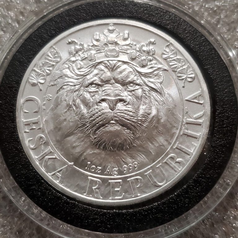 Read more about the article 2022 Niue Czech Republic Lion 1 oz. .999 Silver 2 dollar Coin-in capsule limited