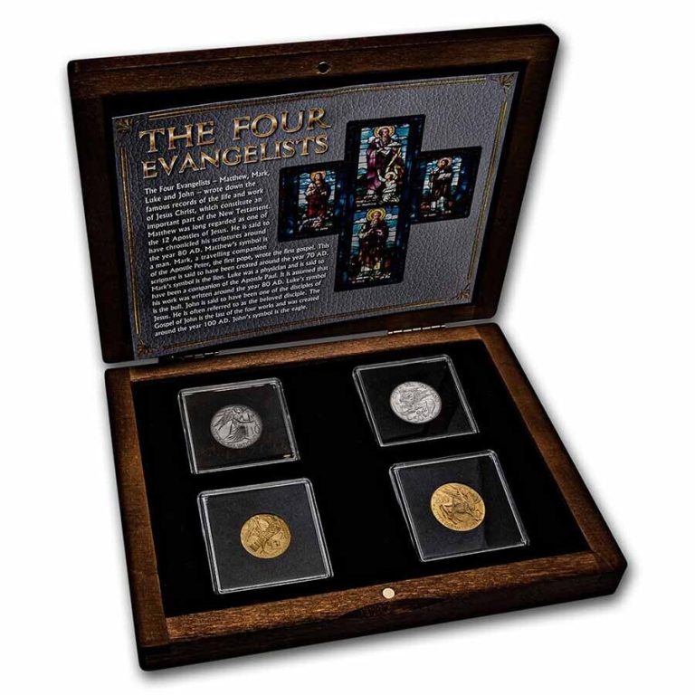Read more about the article 1985 Vatican City The Four Evangelists 4-Coin Set BU – SKU#232688