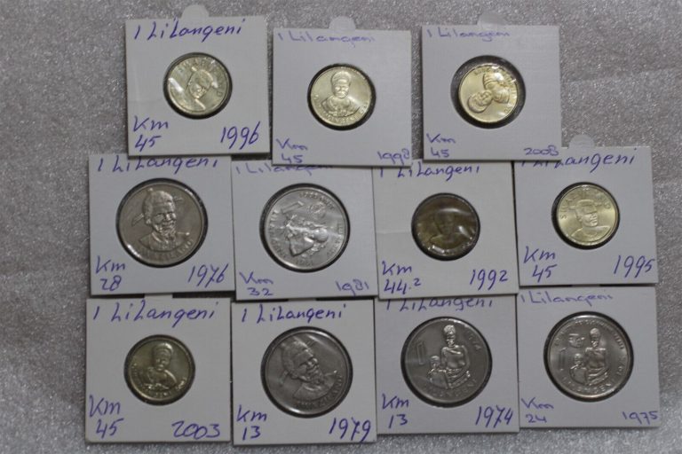 Read more about the article SWAZILAND 1 LILANGENI – 11 COINS COLLECTION B49 #N362