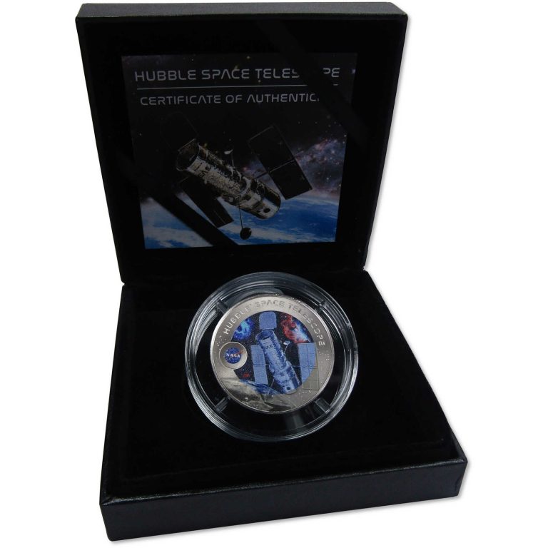 Read more about the article Hubble Space Telescope Half Dollar Uncirculated Titanium 50c Coin 2022 Fiji COA