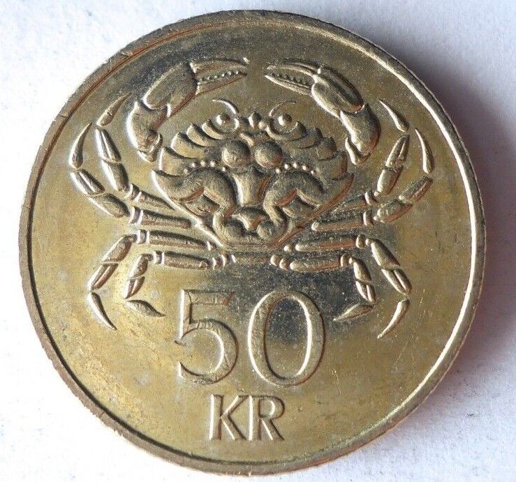 Read more about the article 2005 ICELAND 50 KRONUR – High Grade Coin – CRAB – FREE SHIP – Bin #999