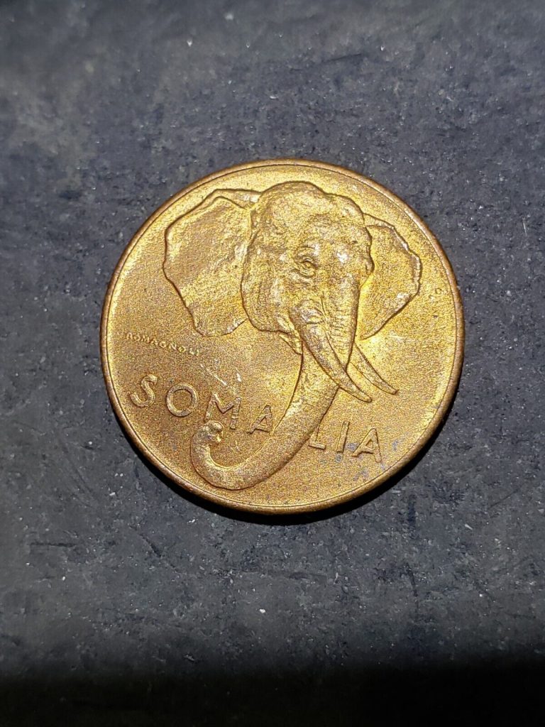 Read more about the article 1950 SOMALIA 1 CENTESIMO ELEPHANT COIN #jan191