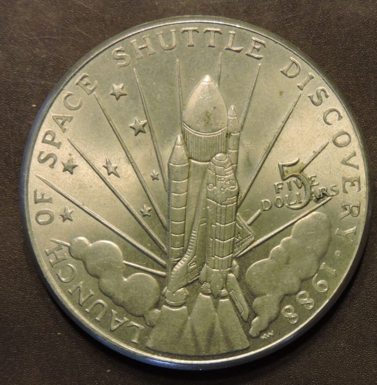 Read more about the article 1988 Space Shuttle Discovery $5 Coin Marshall Islands No Packaging