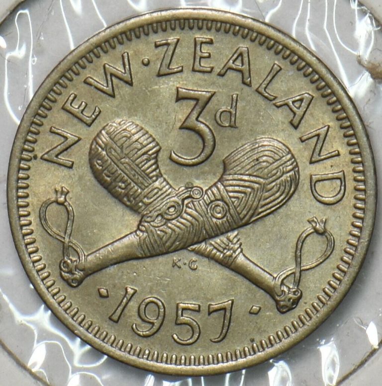 Read more about the article New Zealand 1957 3 Pence 152407 combine shipping