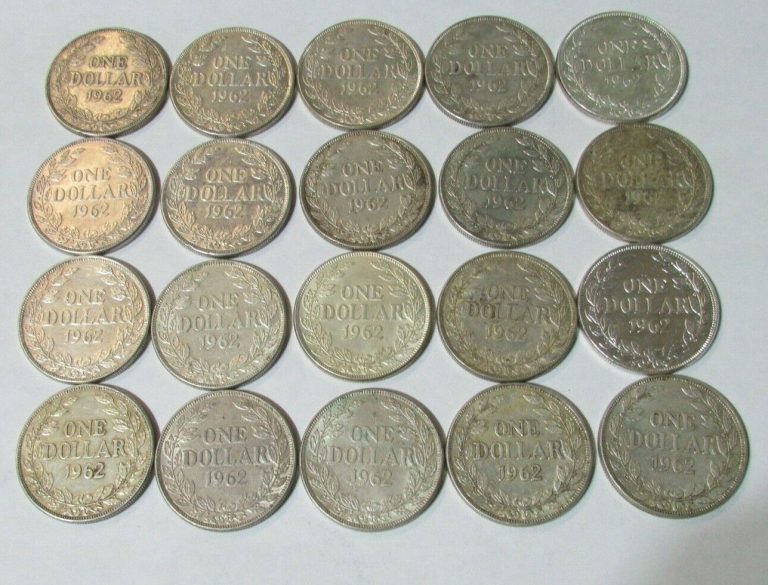 Read more about the article 1  x $1 Republic of Liberia Silver Coins  Minted in PA  USA 0.90% Silver – 1962