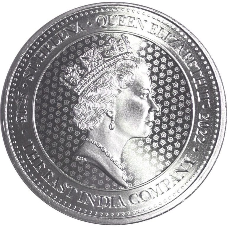 Read more about the article 2022 St. Helena 1.25 oz. Silver Crown East India Company Guinea .999 Fine