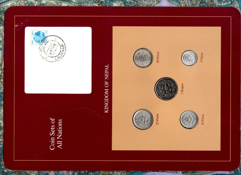 Read more about the article Coin Sets of All Nations Nepal 1986-89 1 Rupee 50 Paisa 1989 5 10 25 Paisa 1986