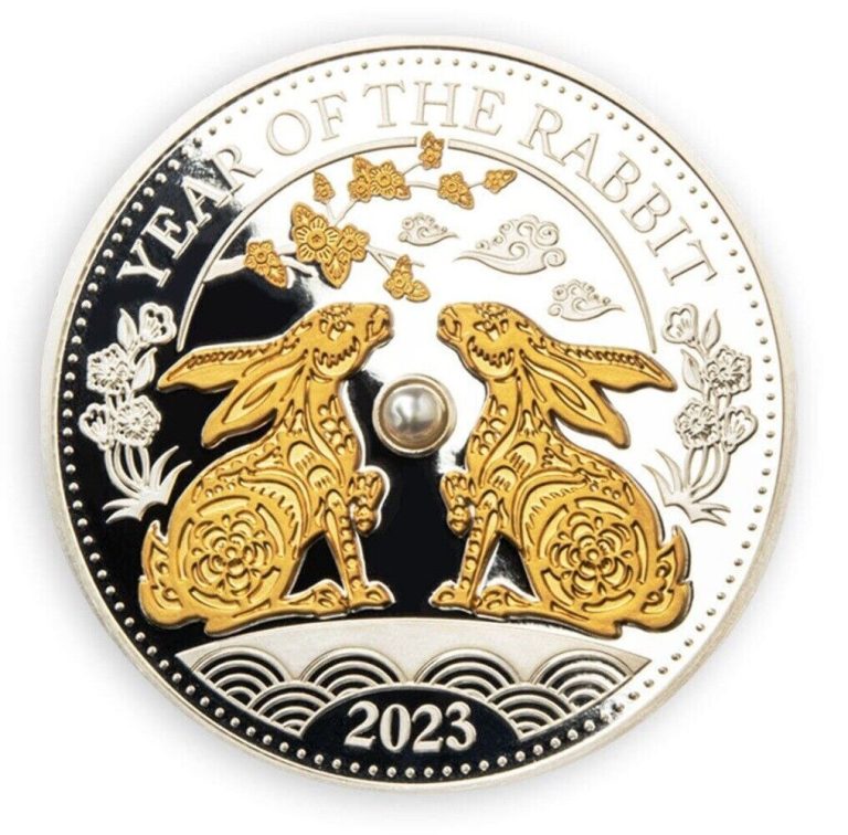 Read more about the article 2023 Fiji Chinese Lunar Year of the Rabbit 1oz Silver Pearl Insert Coin