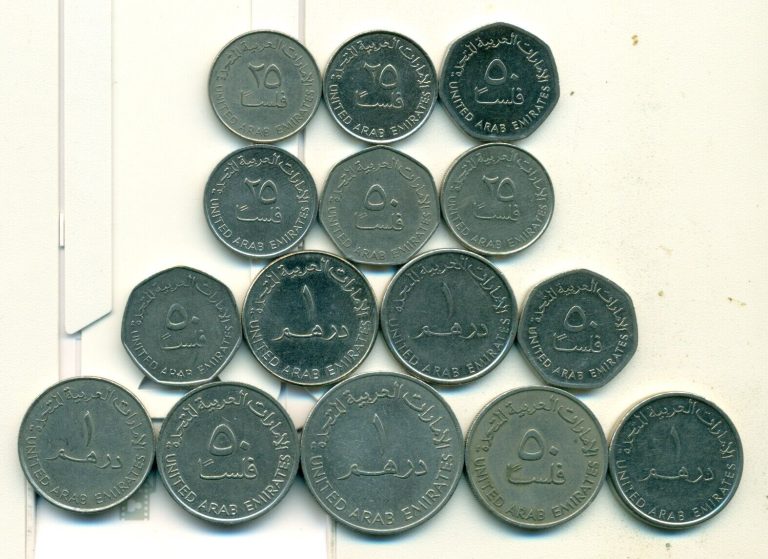 Read more about the article 15 DIFFERENT COINS. from the UNITED ARAB EMIRATES (5 DIFFERENT TYPES)..Lot #2