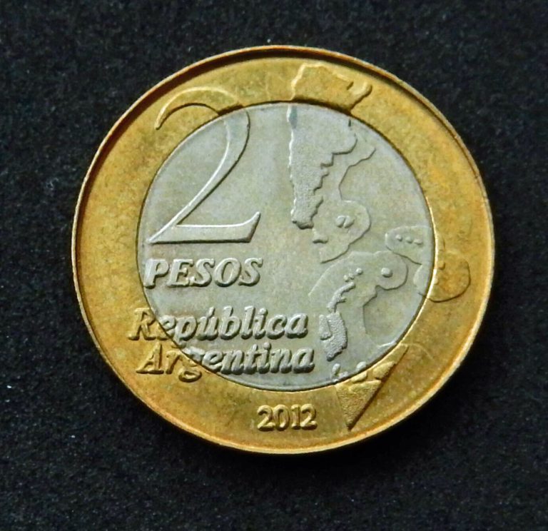 Read more about the article Argentina 2 Pesos  2012. Malvinas. Bimetal