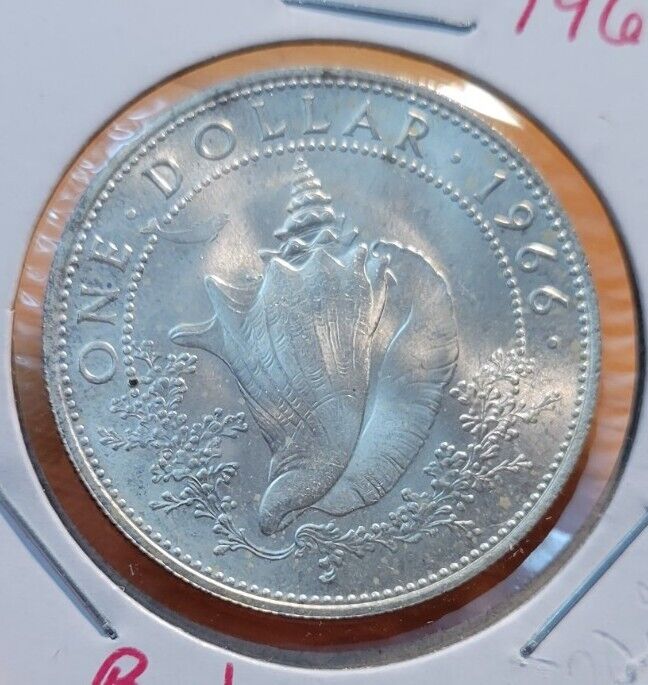Read more about the article 1966 Bahamas  $1 Silver Conch Shell Coin