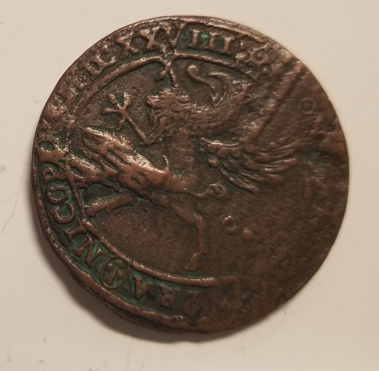 Read more about the article Sweden 1628 1 Ore Copper Coin Roman Numeral
