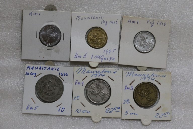 Read more about the article MAURITANIA – 6 COINS LOT B49 #1104