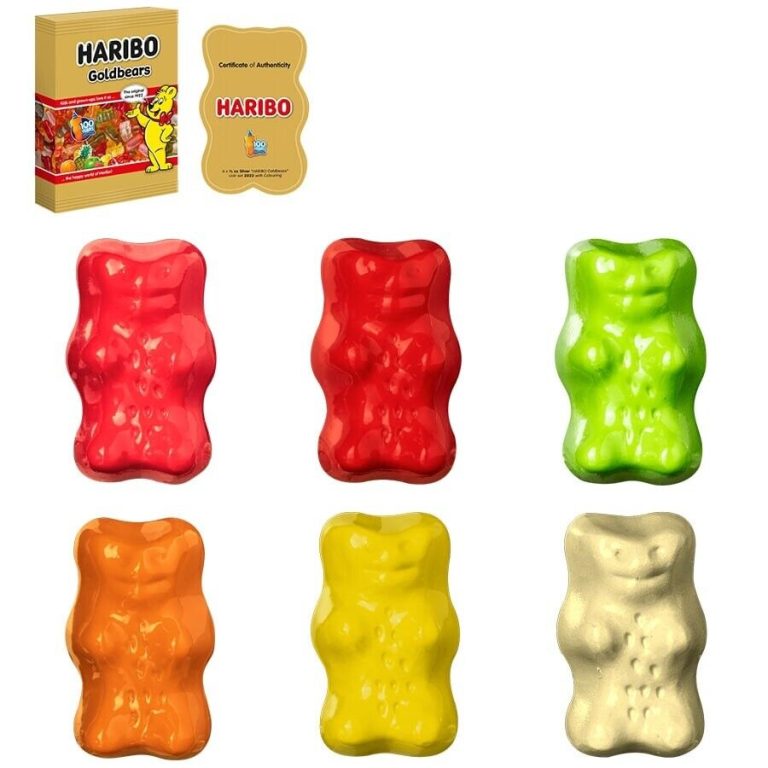 Read more about the article 2022 Samoa 3 oz Silver HARIBO Goldbears 100th Ann. 6-Coin Set .999 Fine (w/Box and