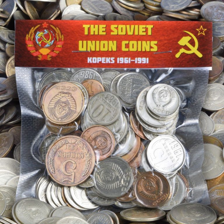 Read more about the article USSR SOVIET RUSSIAN 100 KOPEK COINS 1961-1991 COLD WAR HAMMER AND SICKLE CCCP