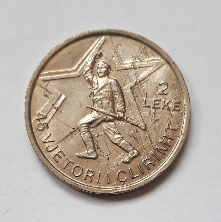 Read more about the article Albania 2 LEKE 1989 coin – 45th Anniversary of Liberation