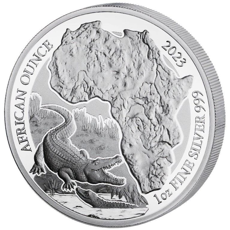 Read more about the article NILE CROCODILE RWANDA AFRICAN OUNCE 2023 1 oz  Proof Silver Coin CAPSULE COA