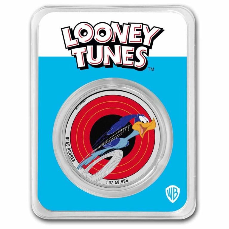 Read more about the article 2023 Samoa 1 oz Silver Looney Tunes Road Runner Colorized w/ TEP – SKU#247642