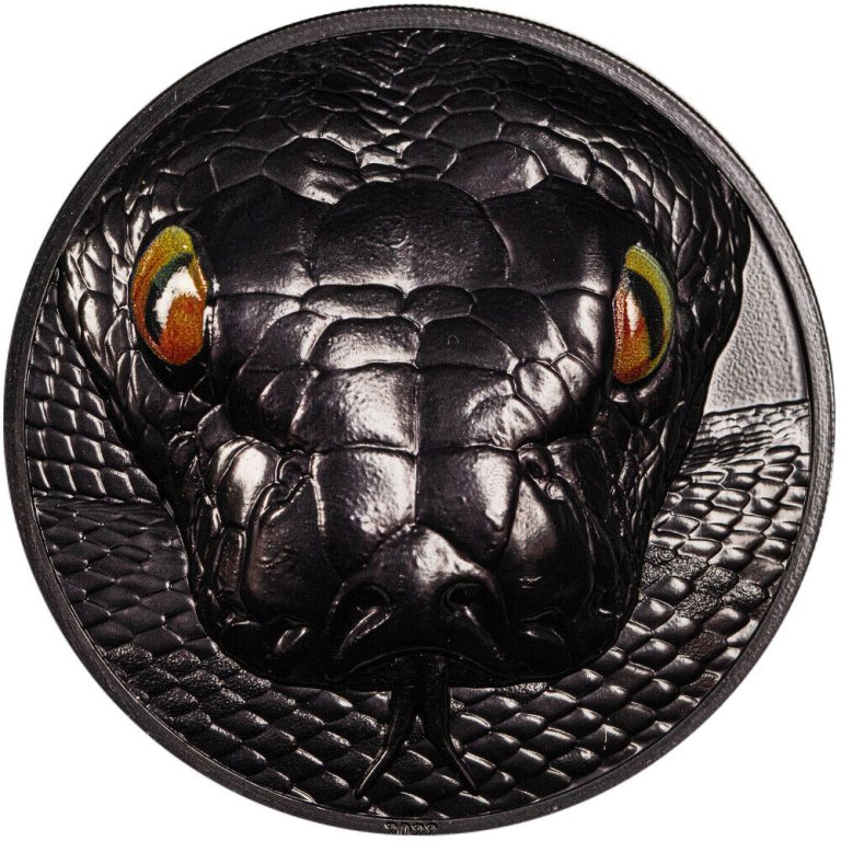Read more about the article 2022 2 oz Palau Silver Hunters By Night Python Coin (Ultra High Relief)