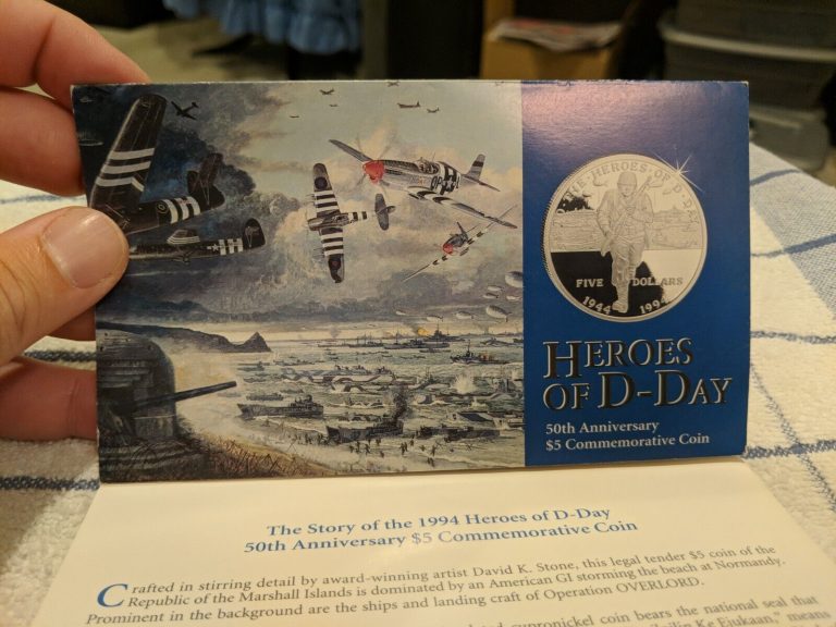 Read more about the article Marshal Islands – Heroes of D-Day – $5 Commemorative Coin 1994