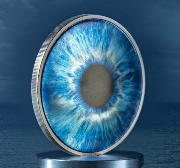 Read more about the article 2022 Palau $5 – ColorEYEzed – 1oz 999 SILVER COIN  Box and COA