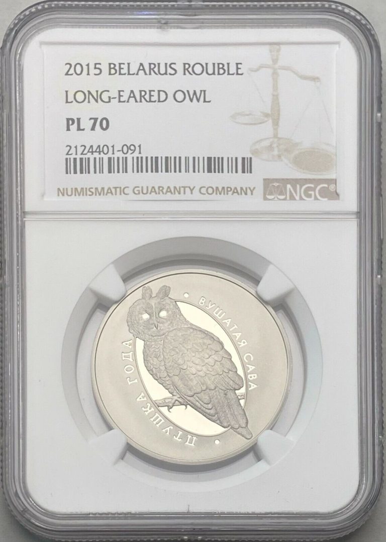 Read more about the article 2015 BELARUS ROUBLE LONG-EARED OWL NGC PL 70 FINEST KNOWN LOW MINTAGE ‘