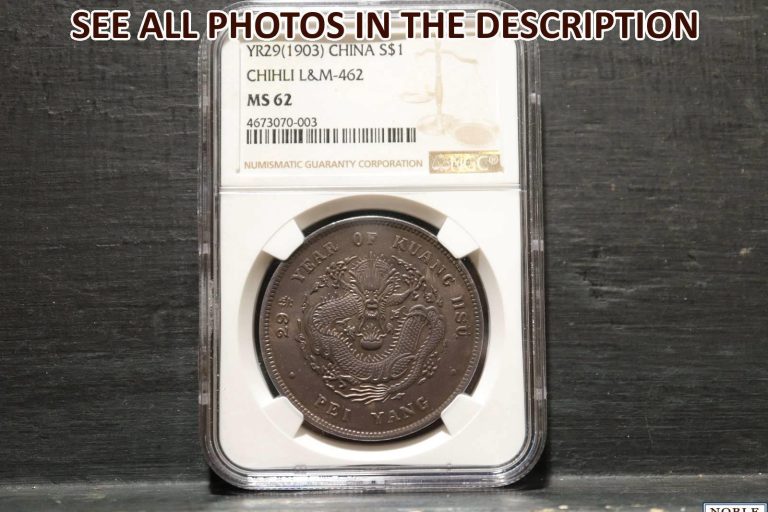 Read more about the article NobleSpirit (CO) YR29 (1903) China $1 Chihli LandM-462 NGC MS62