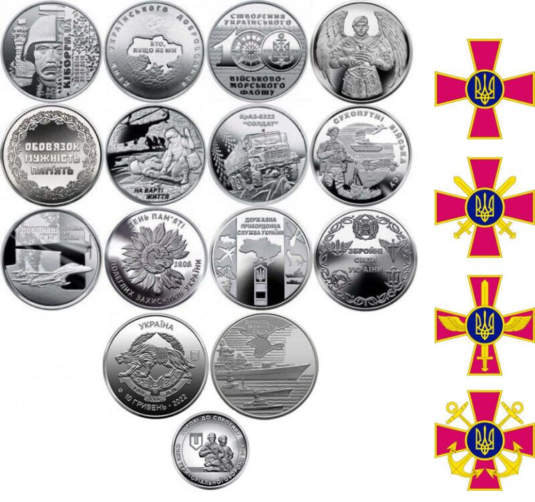 Read more about the article Ukraine Complete SET of 15 Coins “Armed forces” 10 hryvnias 2018-2022 UNC