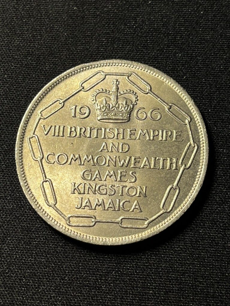 Read more about the article Jamaica 5 Shillings Coin  1966 KM# 40 British Empire and Commonwealth Games 