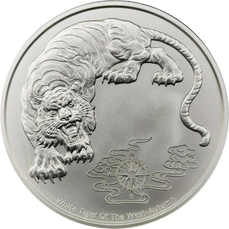 Read more about the article 2023 Samoa 1 oz .999 Silver Four Guardians White Tiger BU IN CAPSULE