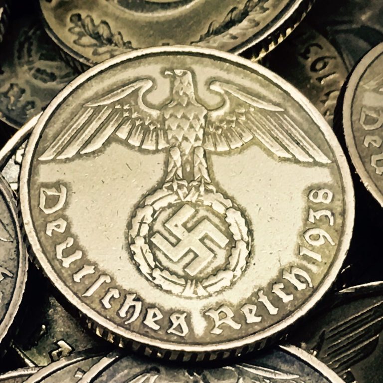 Read more about the article Rare World War 2 Germany 5 RP Reichspfennig Aluminum Bronze Coin