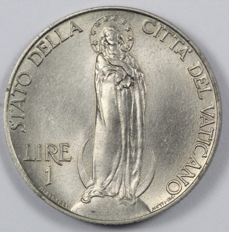 Read more about the article 1932 Vatican City Pius XI 1 Lire Coin
