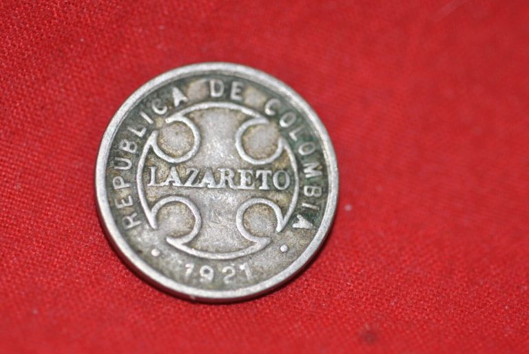 Read more about the article 1921 2 centavos coin of Agua de Dios  Colombia leper colony