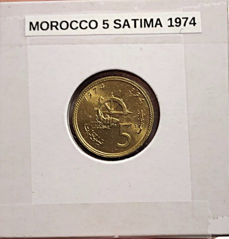 Read more about the article 1974 Morocco 5 Santimat AH1394 Aluminum-Bronze WORLD COIN