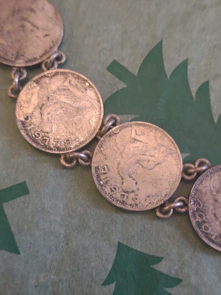 Read more about the article Antique Belgium Coin Bracelet 1920-30 Belique 50 Centimes