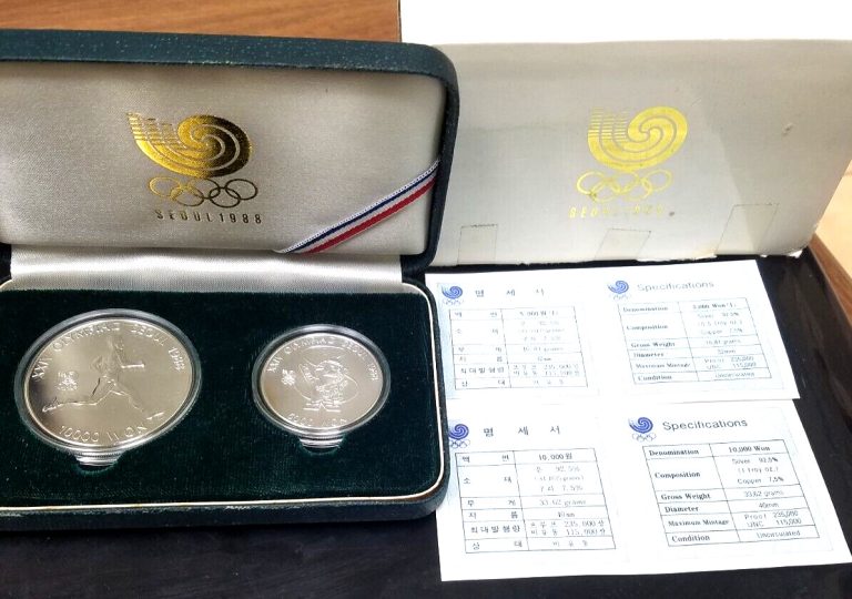 Read more about the article 1988 Seoul South Korea Olympics Silver Coins